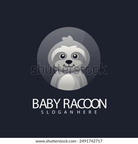 The baby racon illustration design uses a modern style
