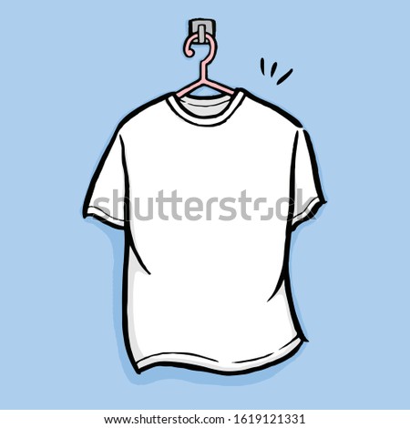 haning t-shirt illustration for T-shirt design mock up