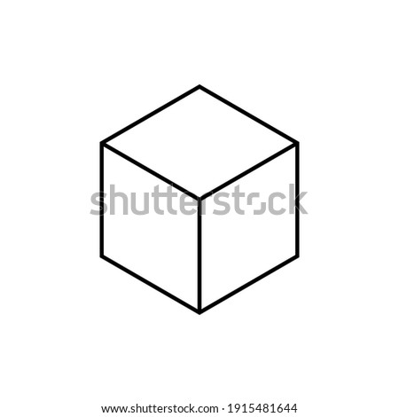 cube Icon. In Trendy Design Vector. vector illustration on white background