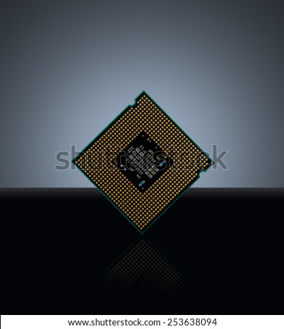 CPU with dark background.