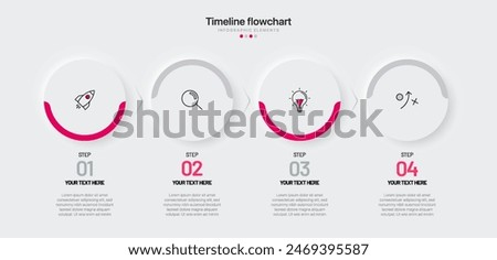 Timeline infographic design with 6 options or steps. Infographics for business concept. Can be used for presentations workflow layout, banner, process, diagram, flow chart, info graph, annual report.