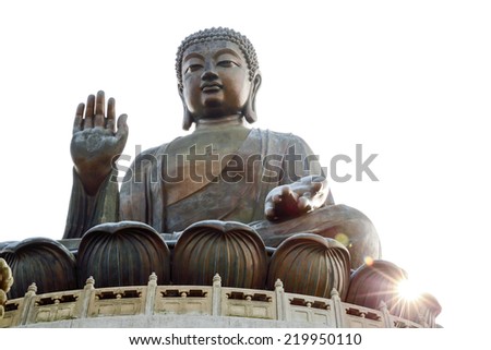 Tian Tan Giant Buddha , Po Lin Monastery, situated on Ngong Ping plateau, Lantau Island, Hong Kong