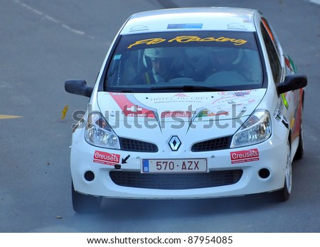SION, SWITZERLAND - OCTOBER 30: Ricardo Arujo for Racing Fan\'s in the International Rally of the Valais : October 30, 2011 in Sion Switzerland