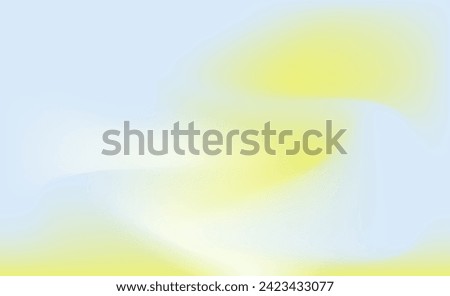 Beautiful Light Blue and Sunny yellow color abstract background. Smooth Pastel blue and yellow gradient background. Holographic backdrop template. Vector Illustration. EPS 10.