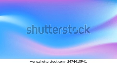 Abstract Frutiger Aero Color Gradient background. Beautiful flowing sky blue gradient artwork. Vector Illustration.