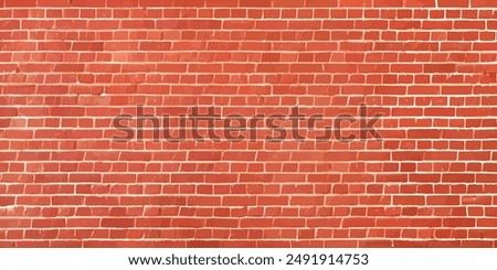 Red brick wall texture background, brick wall texture for interior or exterior design backdrop.