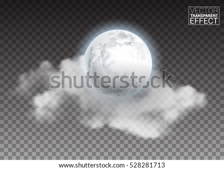 Starry Night Sky Aurora Borealis Beautiful Natural Effect for Design Projects. Deep Night Dark Sky Magic Fabulous with Clouds and Realistic Colored Northern or polar lights. Vector Illustration.