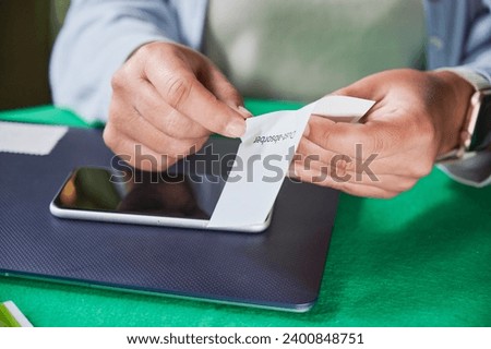 Similar – Image, Stock Photo unrecognizable woman using disinfectant alcohol gel in a car before driving. Clean hands concept