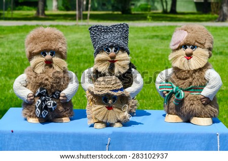 GOMEL, BELARUS - MAY 22, 2015: Outdoor event City of Masters. Exhibition and sale of toys, souvenirs