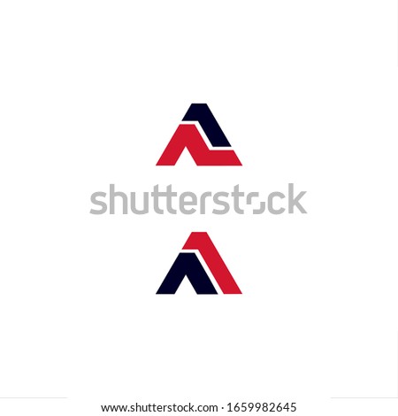 A letter logo initial design A1