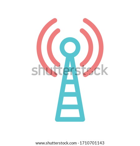 Illustration vector graphic of antenna signal icon