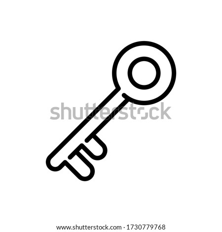 Illustration vector graphic of key essential icon