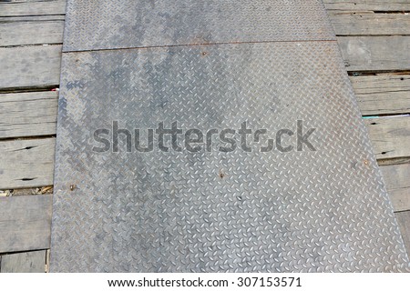 path of hard metal background and texture