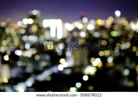 Bokeh Lights tower lights, blur background