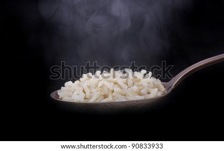 Spoon with rice Stock foto © 