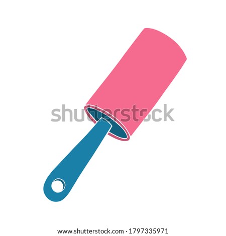 LINT ROLLER engraving style vector illusnration