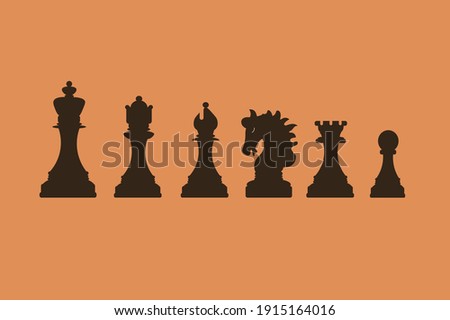 vector chess set, created in adobe illustrator