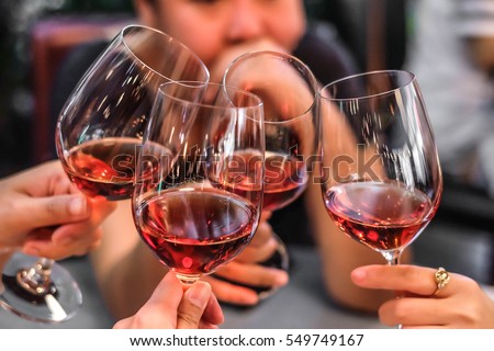 Similar – Image, Stock Photo Young woman enjoying wine near sea