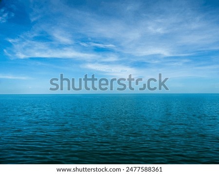 Similar – Image, Stock Photo blaues stilles Meer ozean