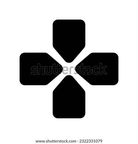 Joystick Gaming Controller Navigation Icon Isolated Vector Illustration