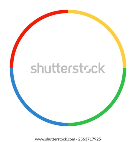 Google Customer Review Business Colorful Round Icon On White Background Isolated Vector Illustration