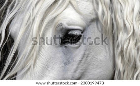 Similar – Image, Stock Photo beautiful white horse portrait