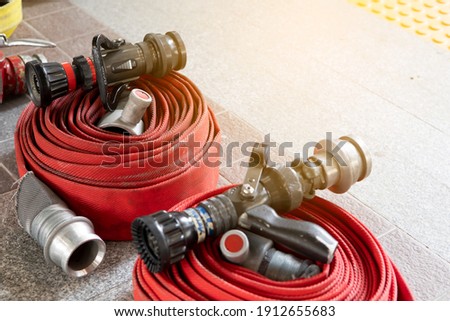 Similar – Image, Stock Photo Firetruck equipment, close up