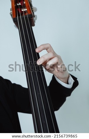 Similar – Image, Stock Photo Close up contrabass