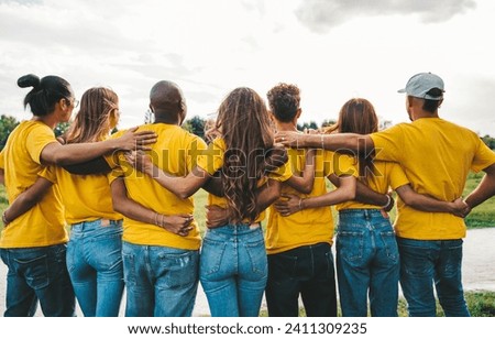 Similar – Image, Stock Photo from behind | hand in hand