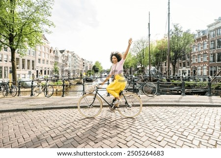 Similar – Image, Stock Photo A Dutch bike at the laundromat