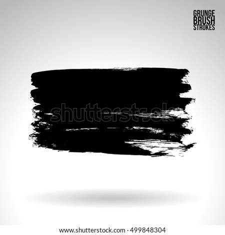 Brushstroke And Texture. Vector Design. - 499848304 : Shutterstock