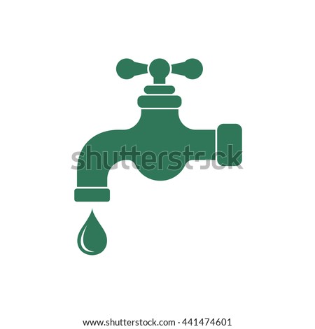 Water tap icon. Vector illustration