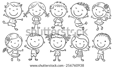 Black And White Line Art Child Drawing Boy Boy And Girl Clipart Black And White Stunning Free Transparent Png Clipart Images Free Download