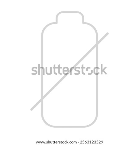 Battery dead icon Vertical vector illustration