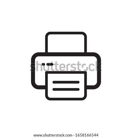 Printer Icon In Trendy  Design Vector Eps 10