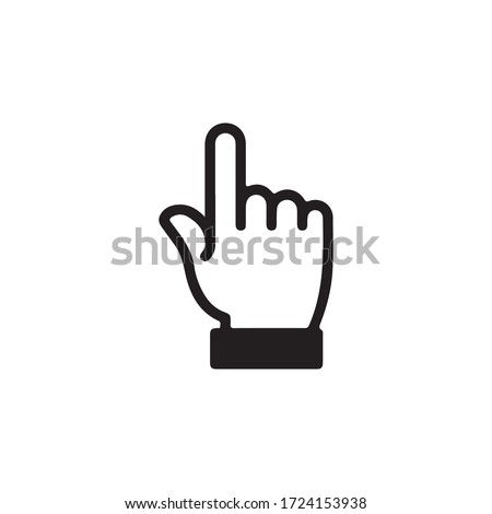 Gestures Of Human Hands, Pointing Towards The Top Icon In Trendy  Design Vector Eps 10