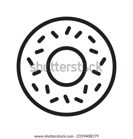 Doughnut Icon In Trendy Design Vector Eps 10