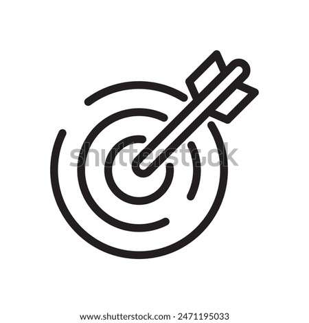 Target Icon In Trendy Design Vector Eps 10, Editable Stroke