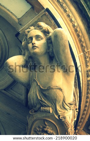 antique goddess sculpture