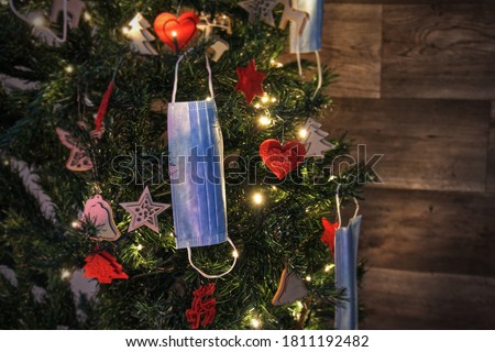 Image, Stock Photo Corona Christmas tree