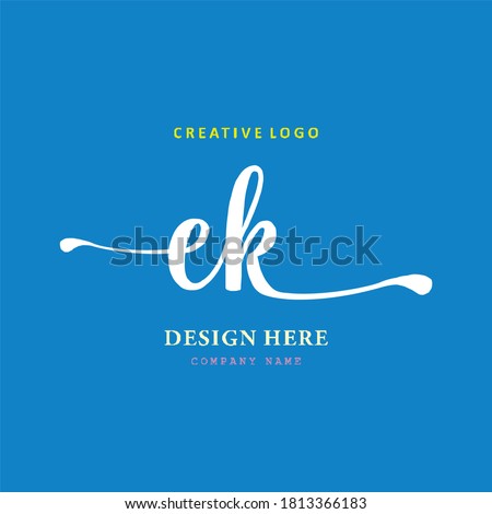 Pharmacy letter EK logo is simple, easy to understand and authoritative Stok fotoğraf © 