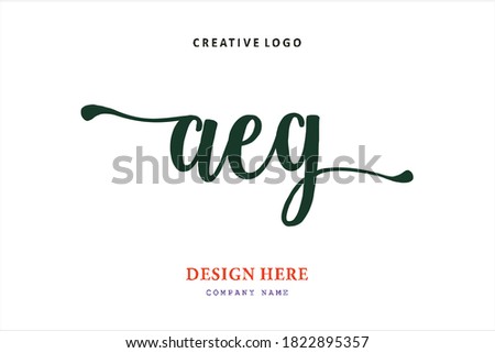 pharmacy letter AEG logo is simple, easy to understand and authoritative