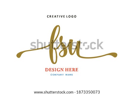FSU lettering logo is simple, easy to understand and authoritative