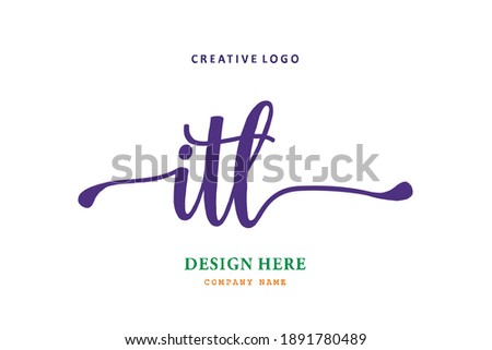 ITL lettering logo is simple, easy to understand and authoritative