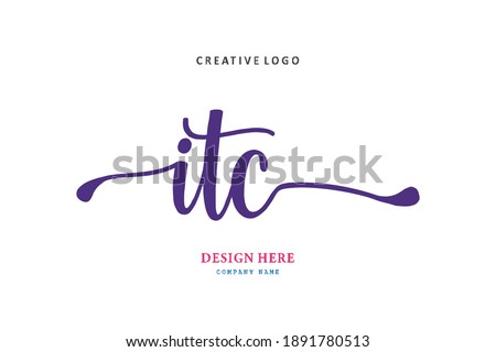 ITC lettering logo is simple, easy to understand and authoritative