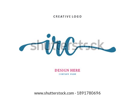 IRC lettering logo is simple, easy to understand and authoritative