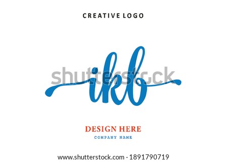 IKB lettering logo is simple, easy to understand and authoritative