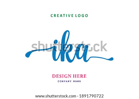 IKA lettering logo is simple, easy to understand and authoritative