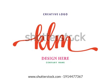 KLM lettering logo is simple, easy to understand and authoritative