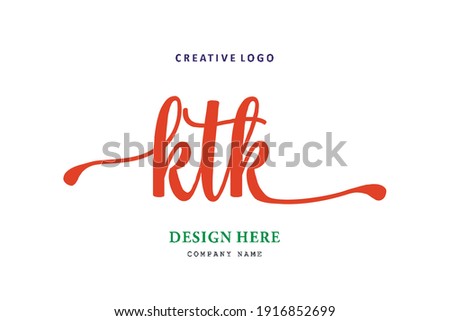KTK lettering logo is simple, easy to understand and authoritative